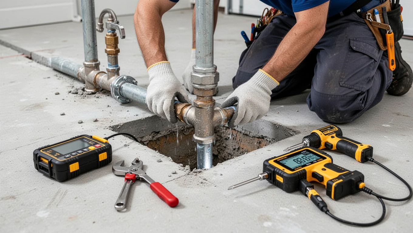 Slab Leak Detection